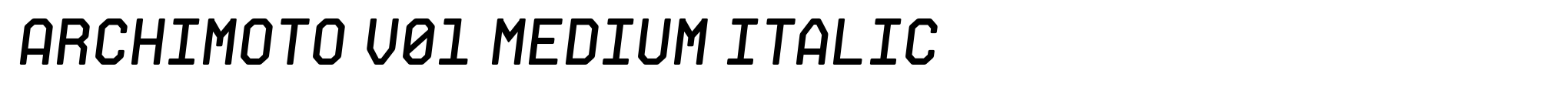 Archimoto V01 Medium Italic image
